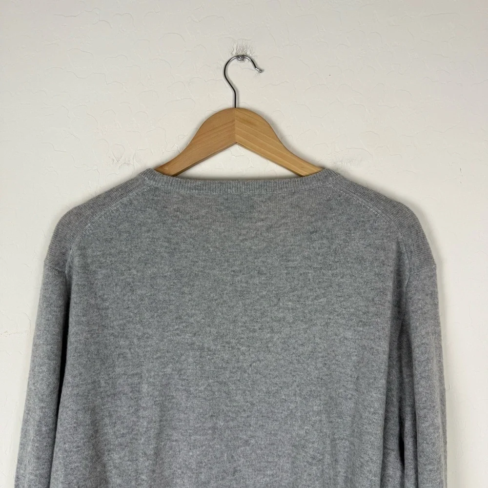 J. Crew Everyday 100% Cashmere Crewneck Sweater Gray Long Sleeve